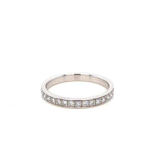 Bague Fiançailles Or Blanc Diamants Réf.04383