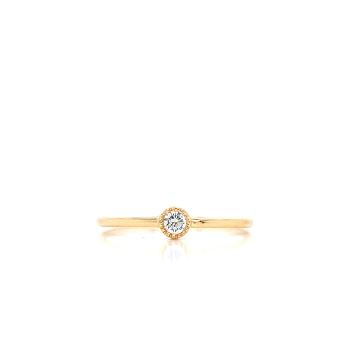 Bague Fiançailles Or Jaune Diamants Réf.04425