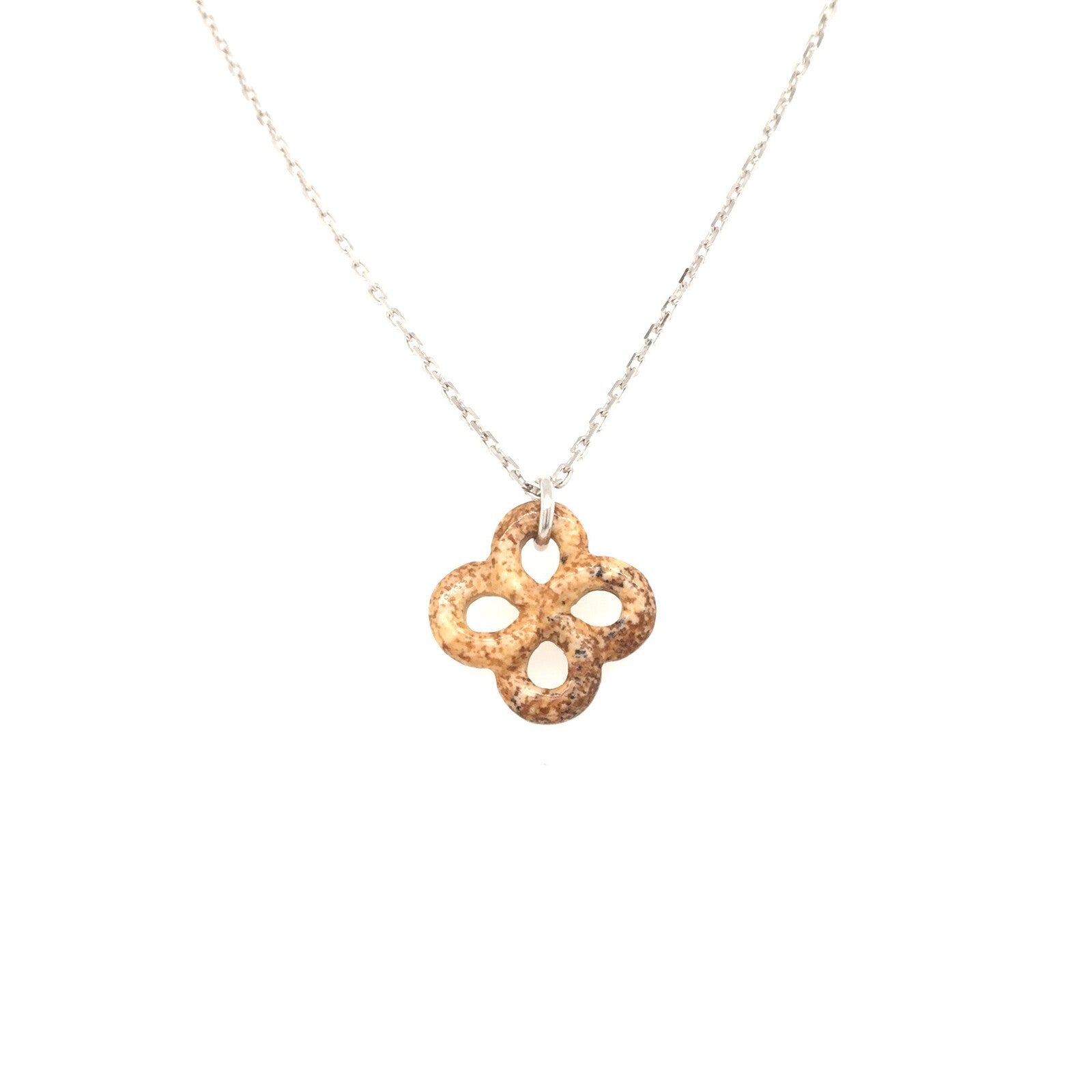 Collier Ilargia Argent Jaspe