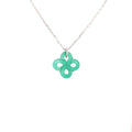 Collier Ilargia Argent Agate verte
