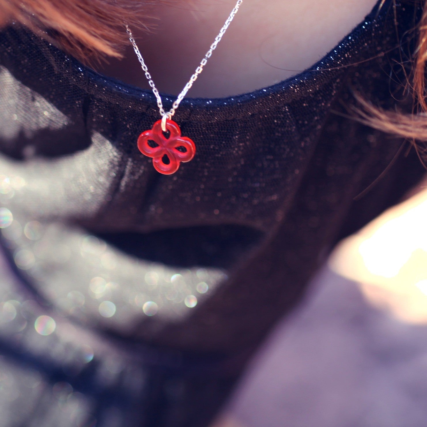 Collier Ilargia Argent Cornaline
