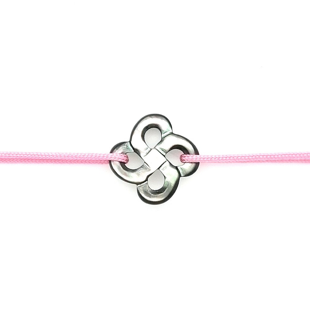 Bracelet Ilargia Nacre Grise sur Cordon