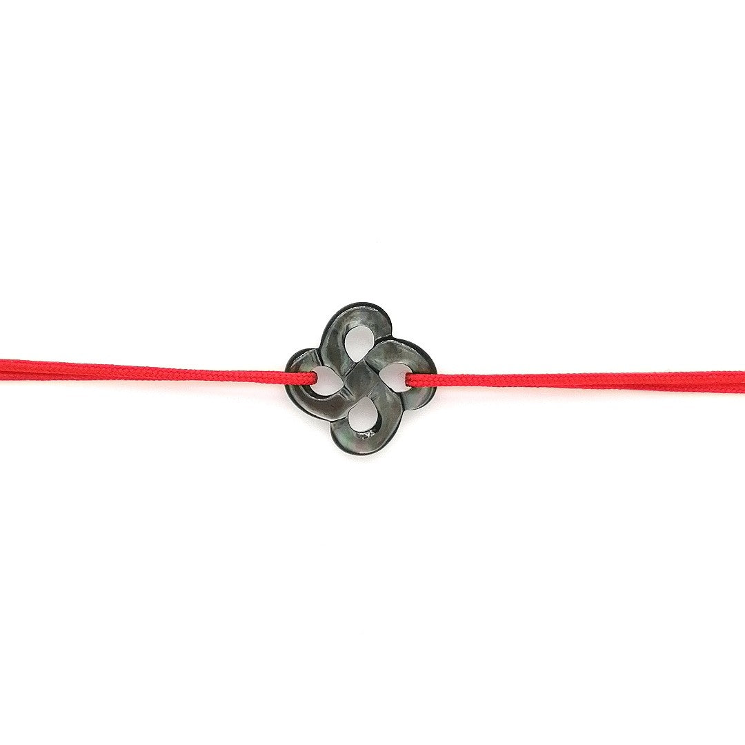 Bracelet Ilargia Nacre Grise sur Cordon