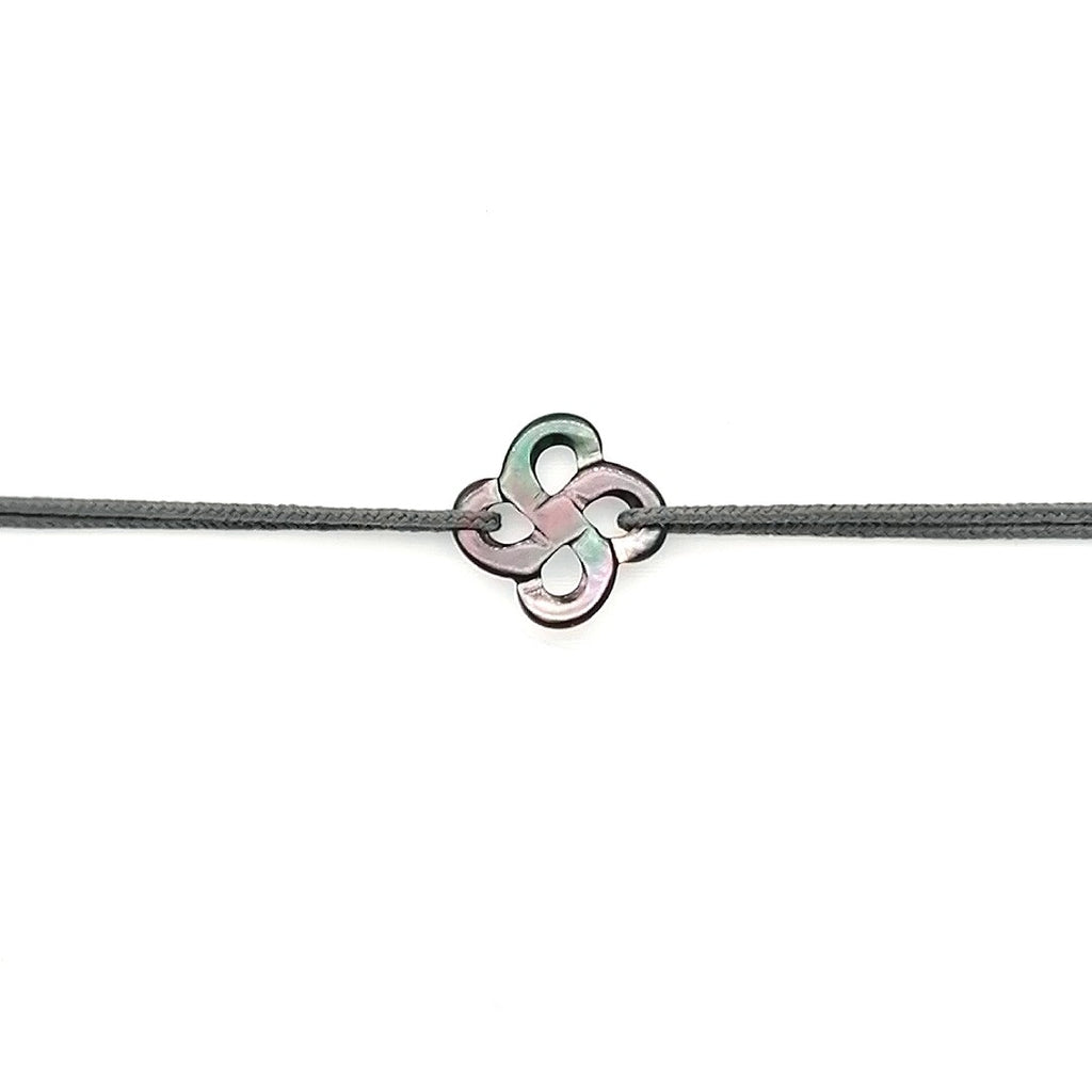 Bracelet Ilargia Nacre Grise sur Cordon