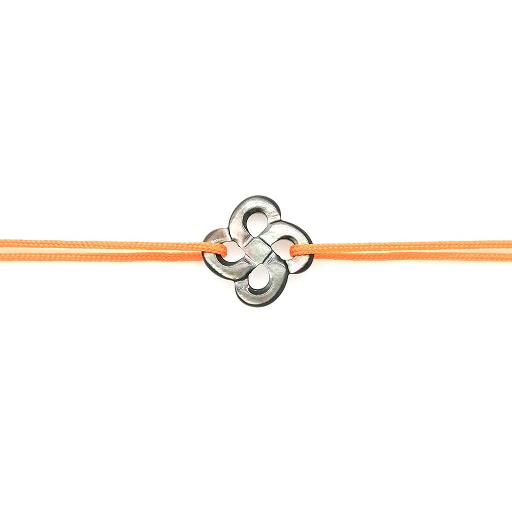Bracelet Ilargia Nacre Grise sur Cordon