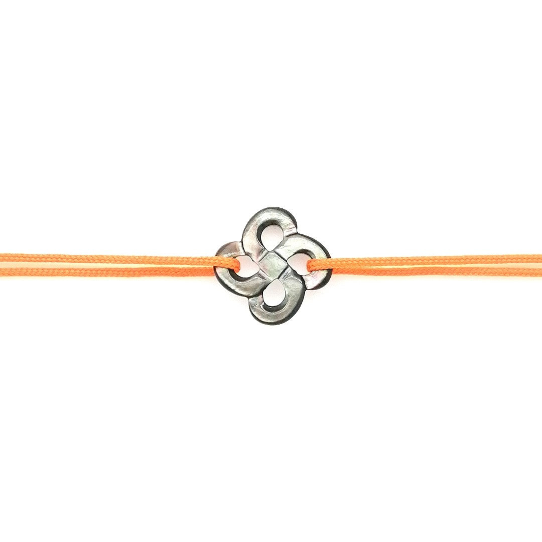 Bracelet Ilargia Nacre Grise sur Cordon
