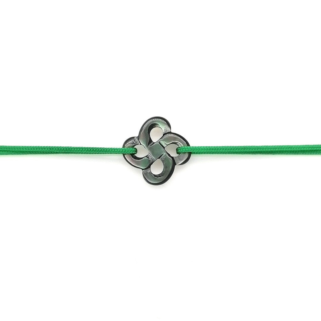 Bracelet Ilargia Nacre Grise sur Cordon