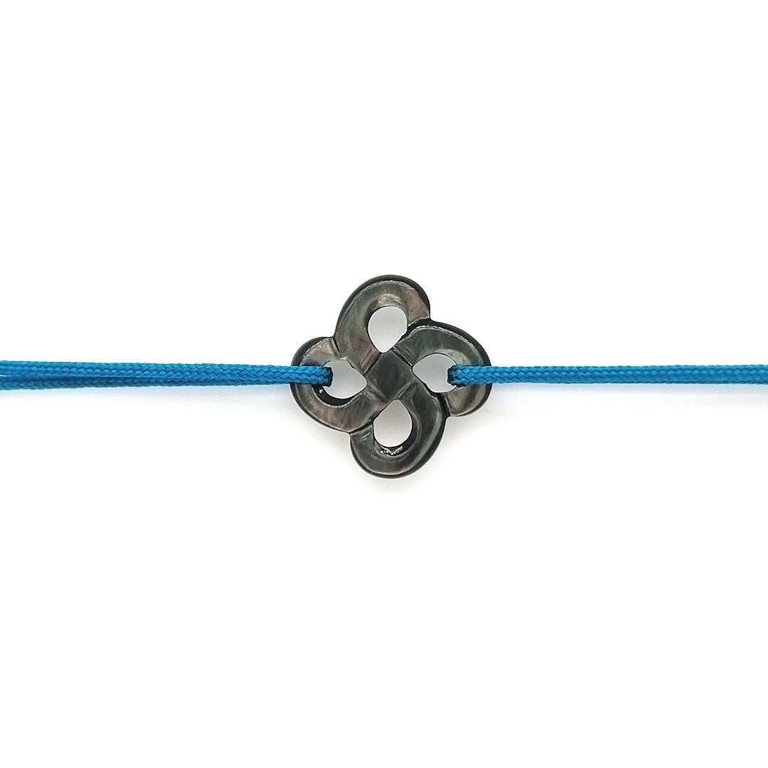 Bracelet Ilargia Nacre Grise sur Cordon
