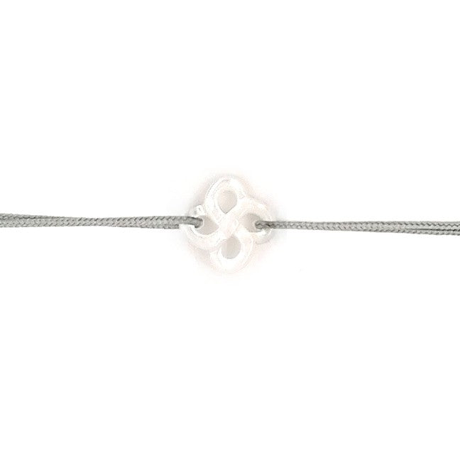 Bracelet Ilargia Nacre Blanche sur Cordon