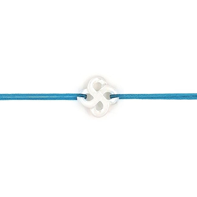 Bracelet Ilargia Nacre Blanche sur Cordon