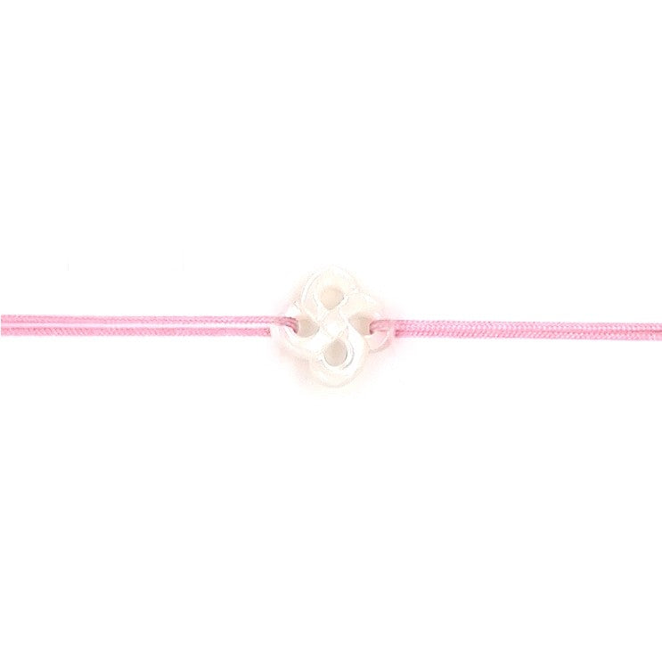 Bracelet Ilargia Nacre Blanche sur Cordon