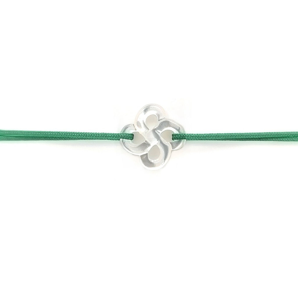 Bracelet Ilargia Nacre Blanche sur Cordon