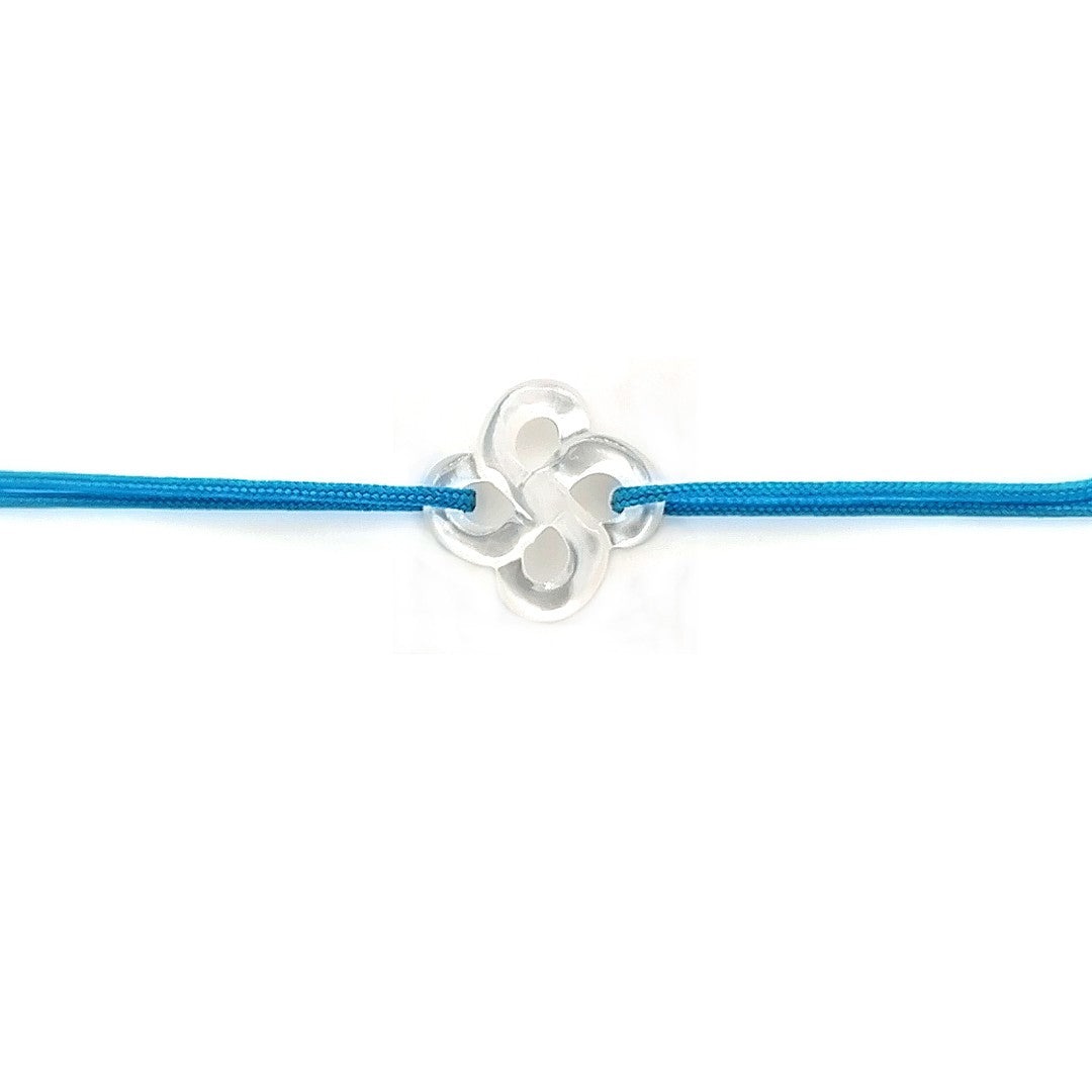 Bracelet Ilargia Nacre Blanche sur Cordon