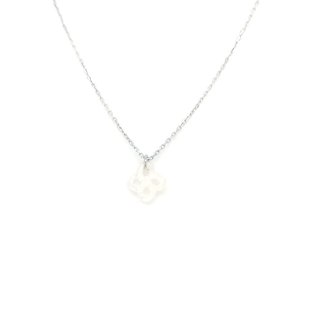 Collier Kids Ilargia Argent Nacre blanche Petit modèle