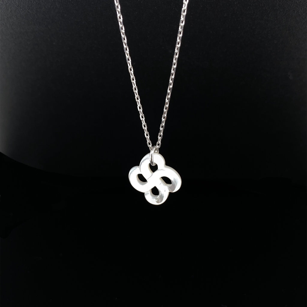 Collier Kids Ilargia Argent Nacre blanche Petit modèle