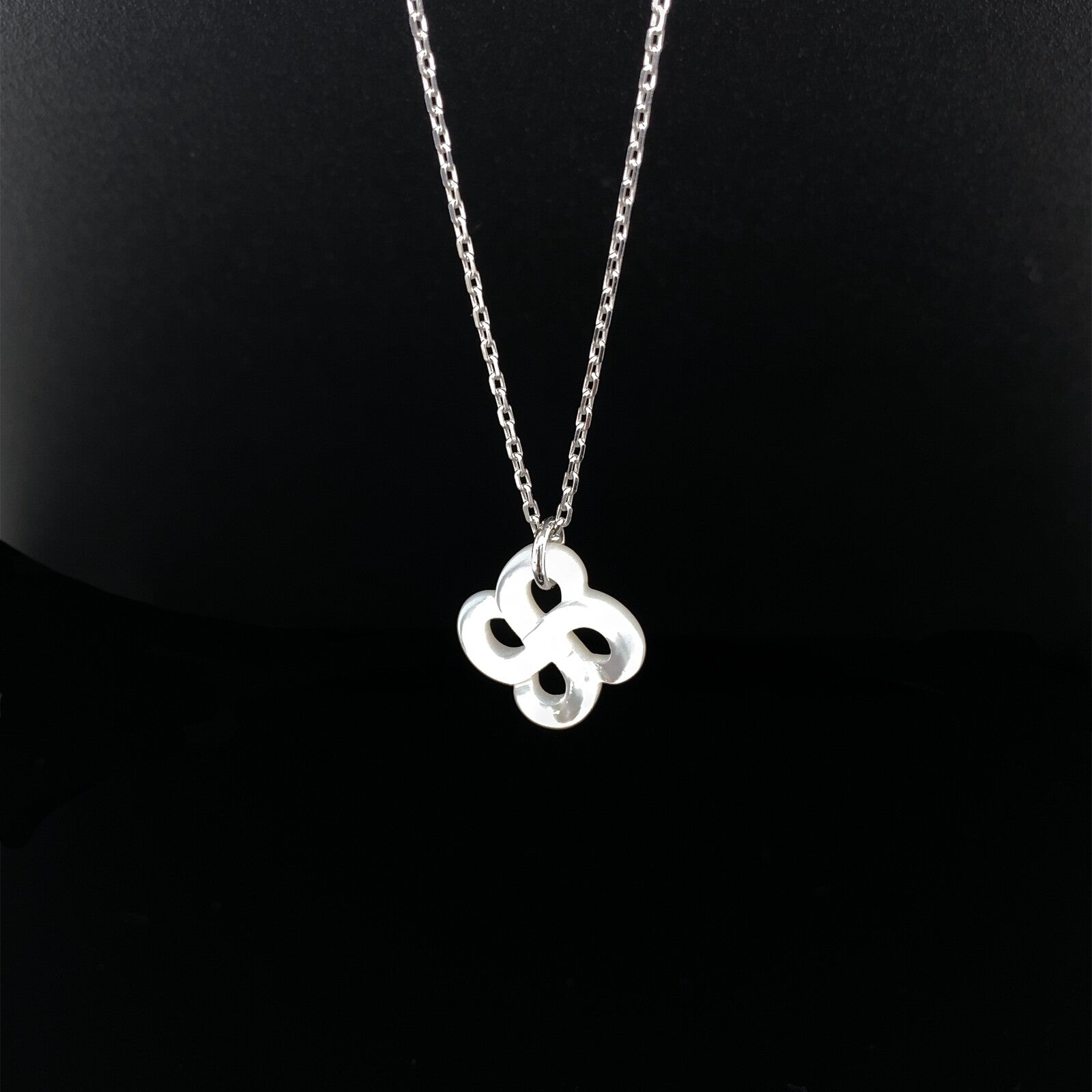 Collier Kids Ilargia Argent Nacre blanche Petit modèle