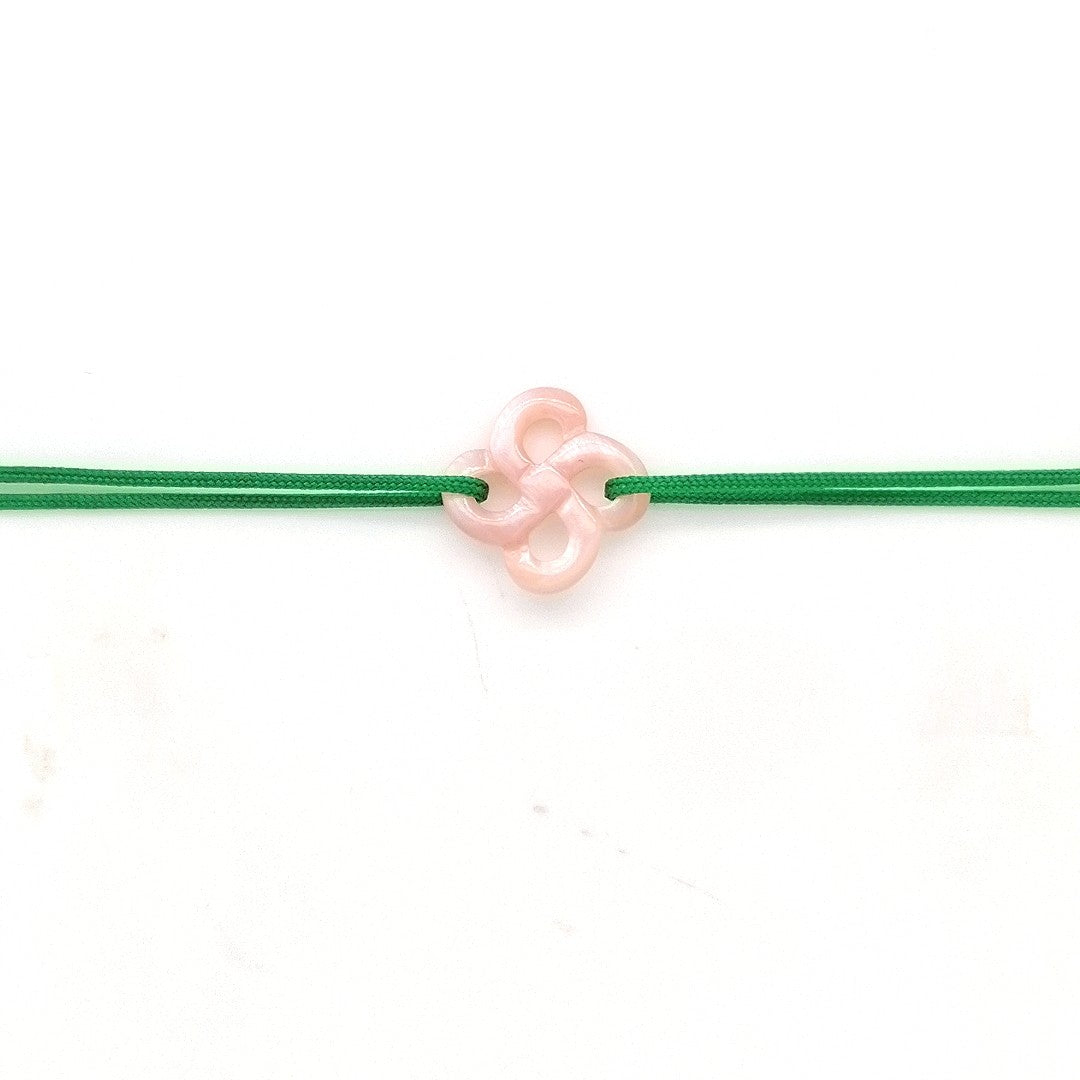 Bracelet Ilargia Nacre Rose sur Cordon