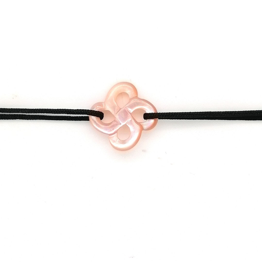 Bracelet Ilargia Nacre Rose sur Cordon