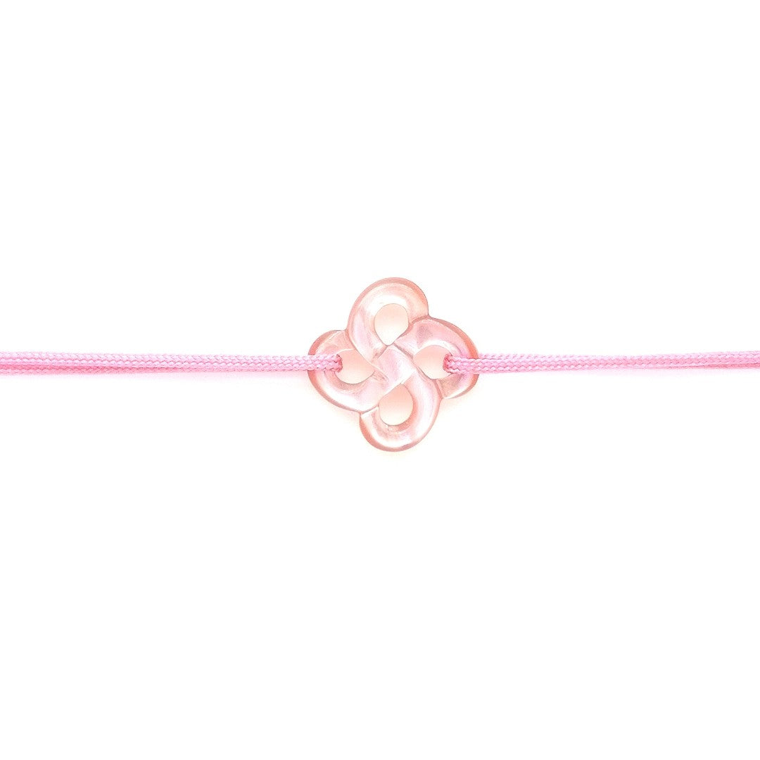 Bracelet Ilargia Nacre Rose sur Cordon