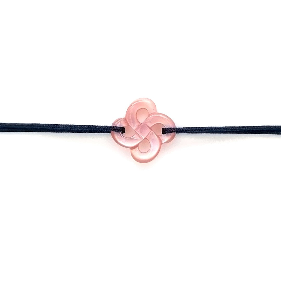 Bracelet Ilargia Nacre Rose sur Cordon