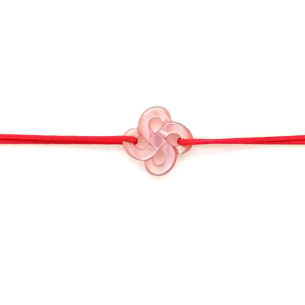 Bracelet Ilargia Nacre Rose sur Cordon
