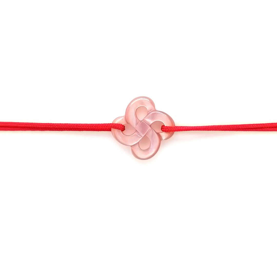 Bracelet Ilargia Nacre Rose sur Cordon