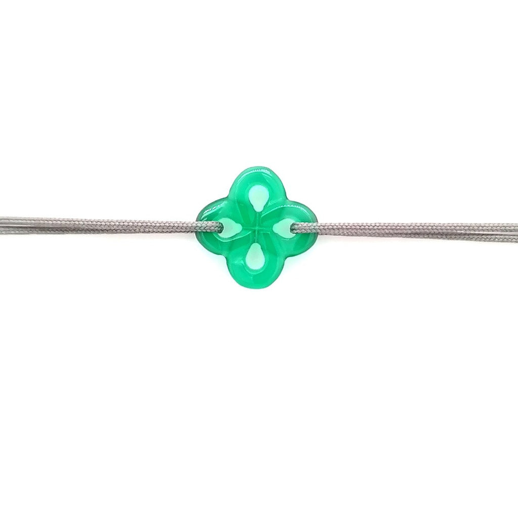 Bracelet Ilargia Agate verte sur Cordon
