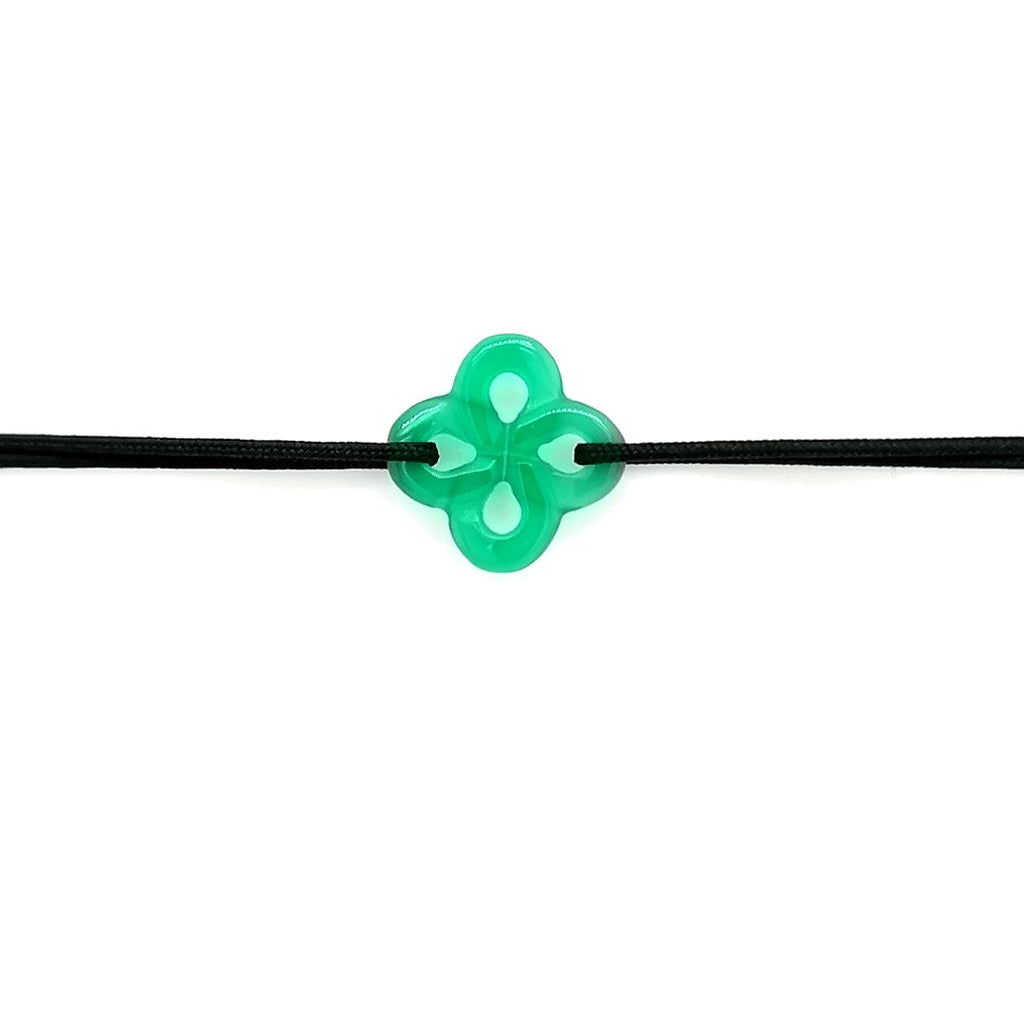 Bracelet Ilargia Agate verte sur Cordon