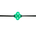 Bracelet Ilargia Agate verte sur Cordon