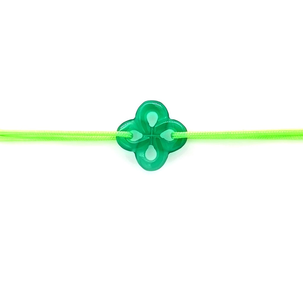Bracelet Ilargia Agate verte sur Cordon
