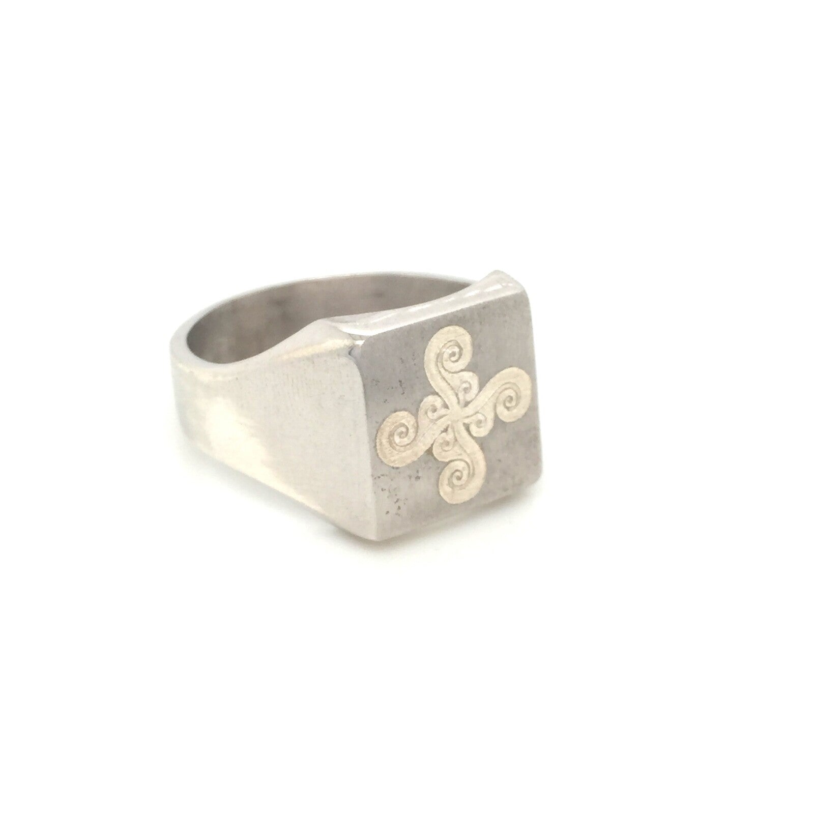 Chevalière Argent 925 Lauburu Maori