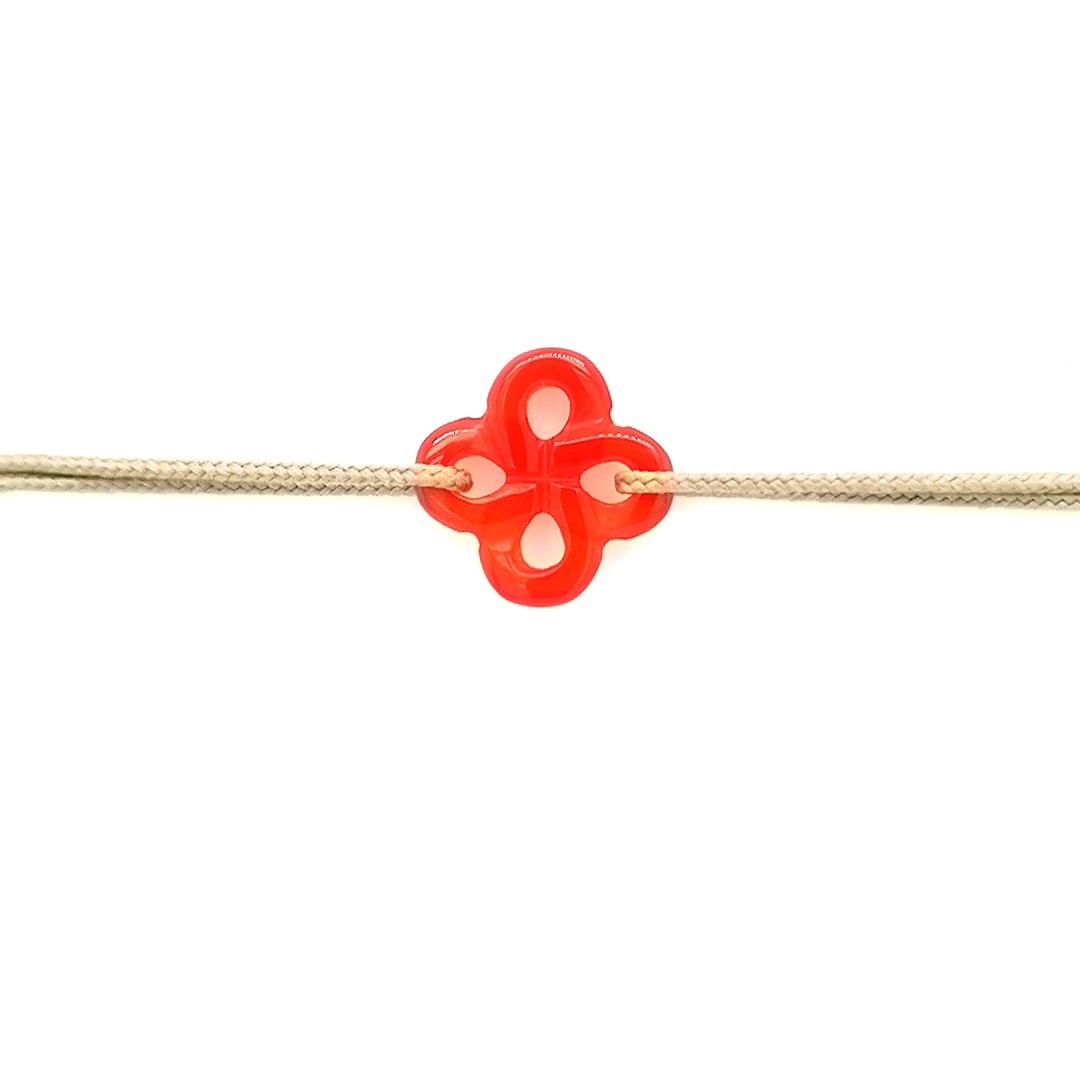 Bracelet Ilargia Cornaline sur Cordon
