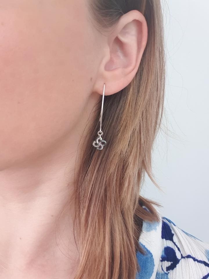 Ilargia Petit Ark Argent Lauburu Ttiki Nacre Grise