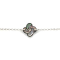 Bracelet Ilargia Argent Lauburu Ttiki Nacre grise