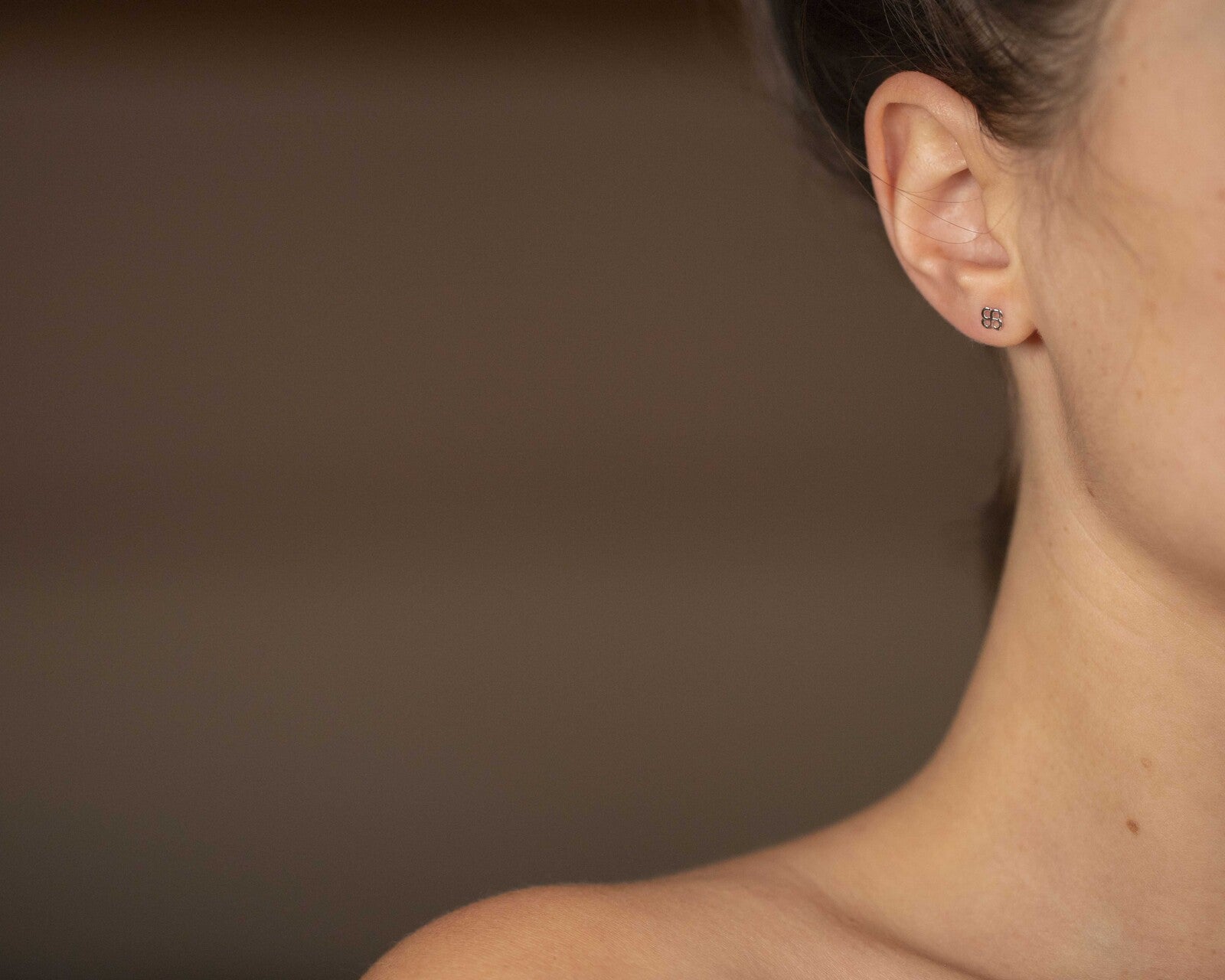 Boucles D’oreilles Luma Txiki Or Blanc 750