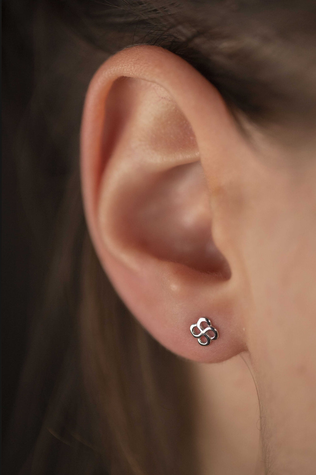 Boucles D’oreilles Luma Txiki Or Blanc 750