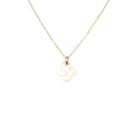 Collier Or Jaune Nacre Blanche