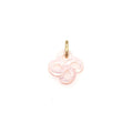 Pendentif Or Jaune Nacre Rose