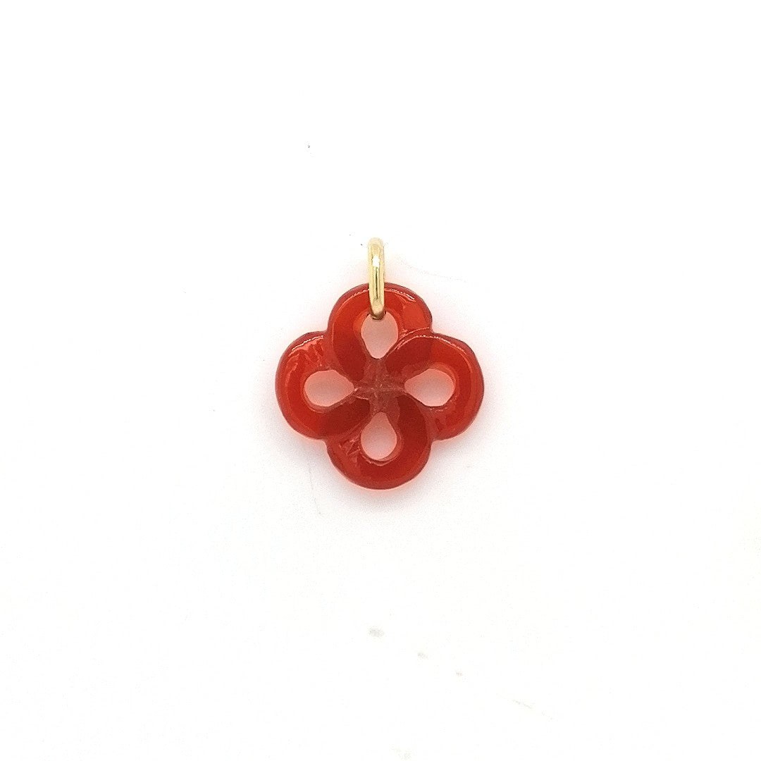 Pendentif Or Jaune Cornaline