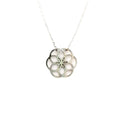 Collier Ilargia Argent Nacre Grise Stèle de Xabier