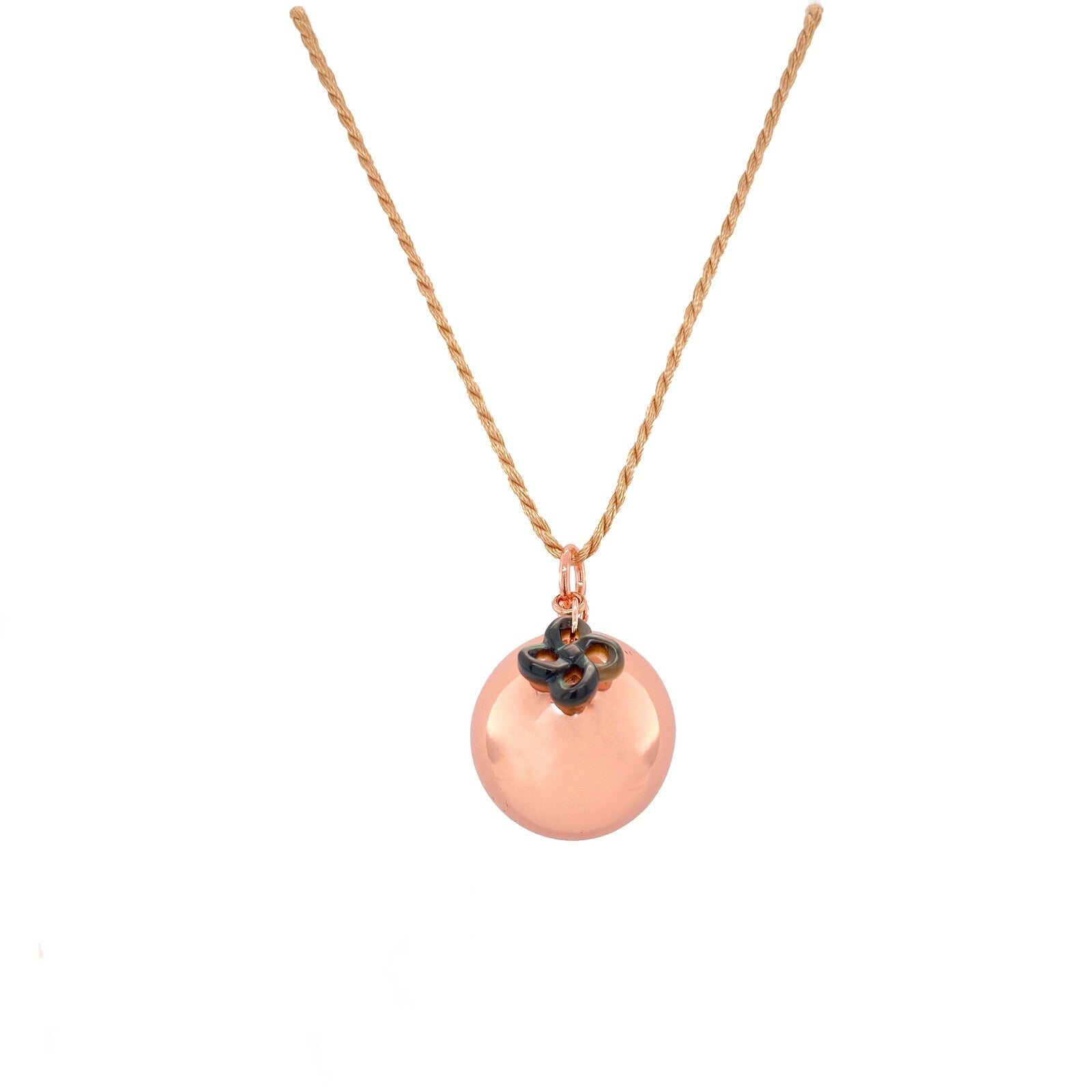 Bola Rose Lauburu Nacre grise
