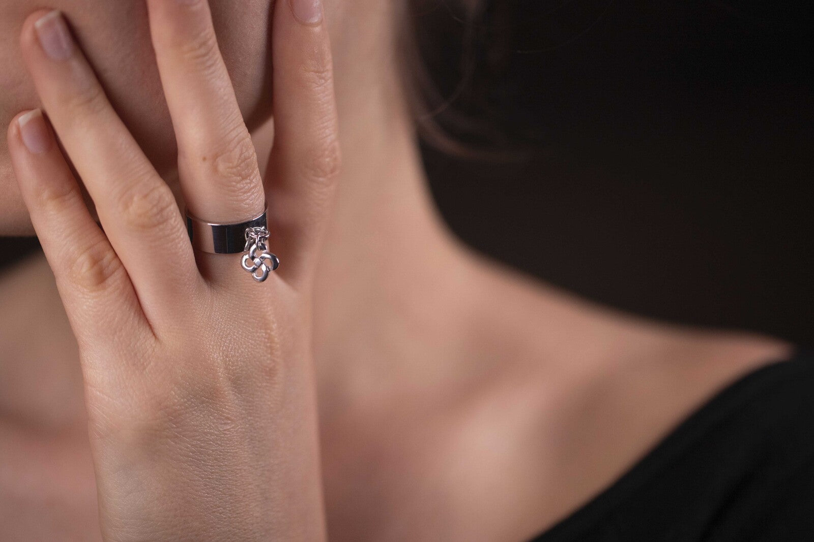 Bague zilarra Txiki Argent Lauburu Pastille