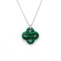 Collier Ilargia Argent Malachite