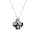 Collier Ilargia Argent Agate Mousse