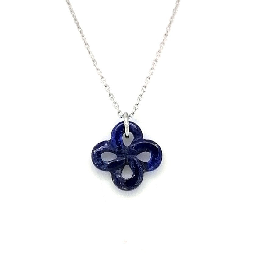 Collier Ilargia Argent Lapis Lazuli