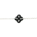 Bracelet Ilargia Argent LauburuTtiki Onyx