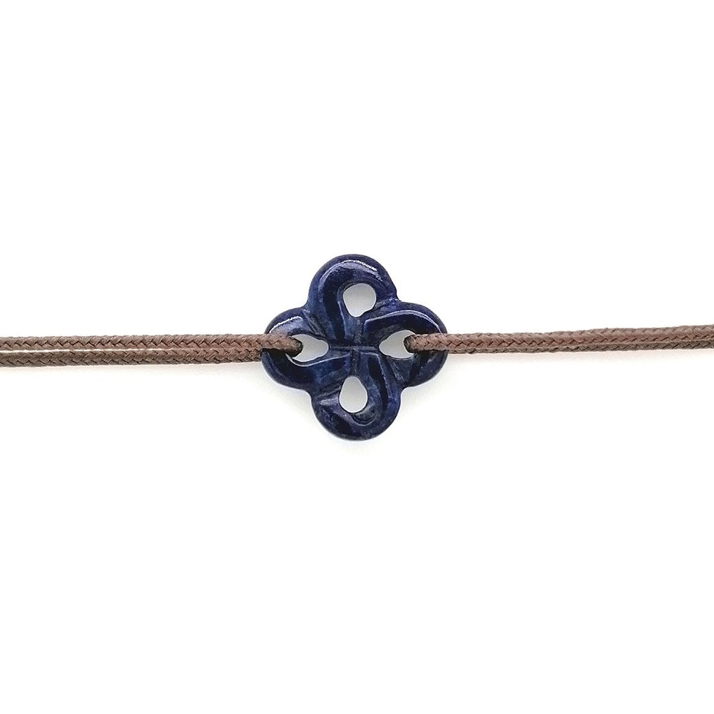Bracelet Ilargia Lapis Lazuli sur Cordon