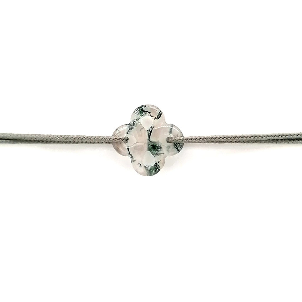 Bracelet Ilargia Agate Mousse sur Cordon