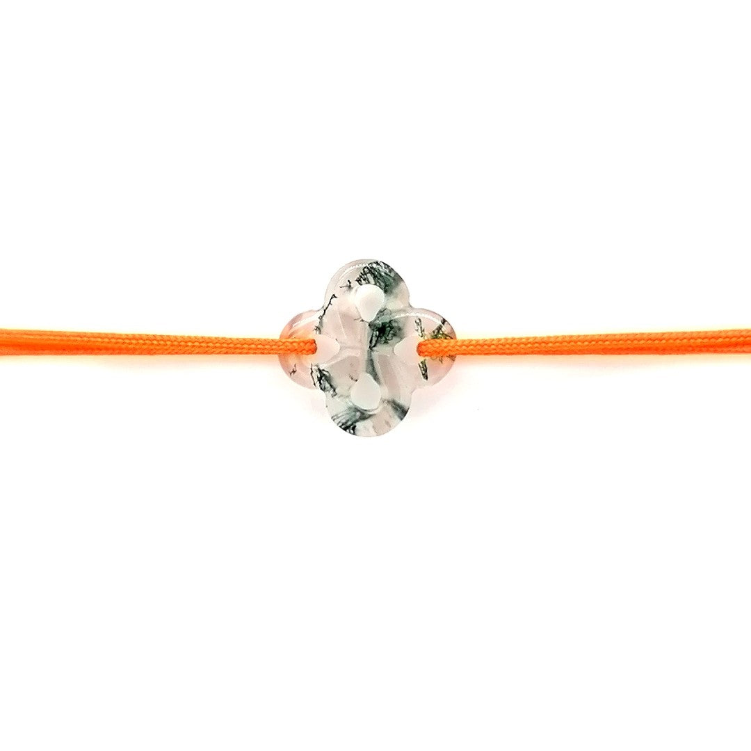 Bracelet Ilargia Agate Mousse sur Cordon