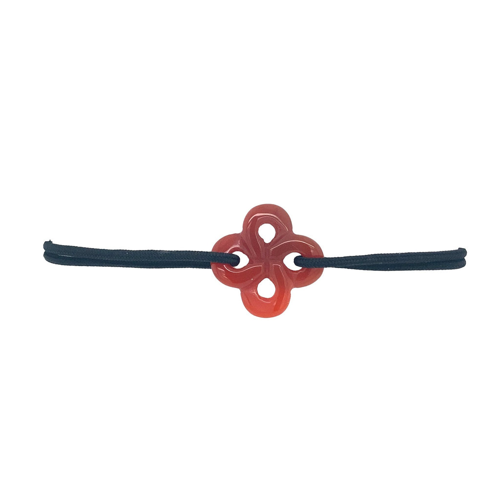 Bracelet Ilargia Homme Lauburu Cornaline sur Cordon